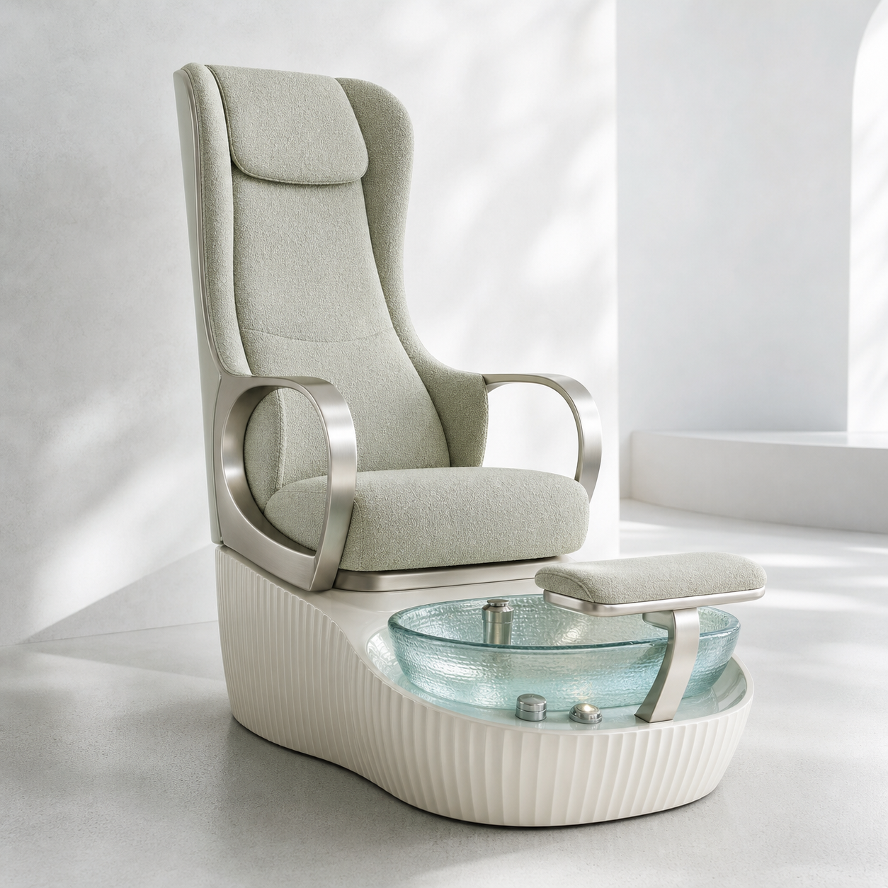 Solenne original sage pedicure chair